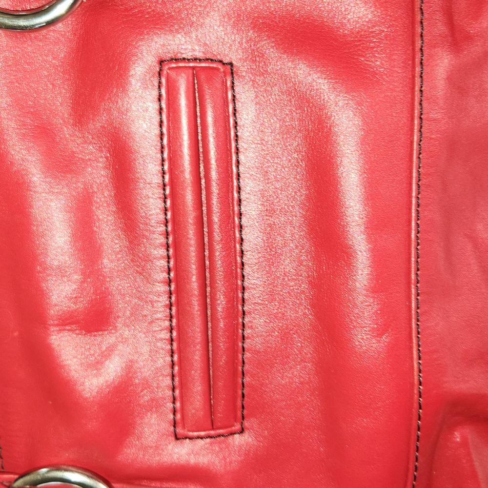 ILI red leather purse - Picture 2 of 11